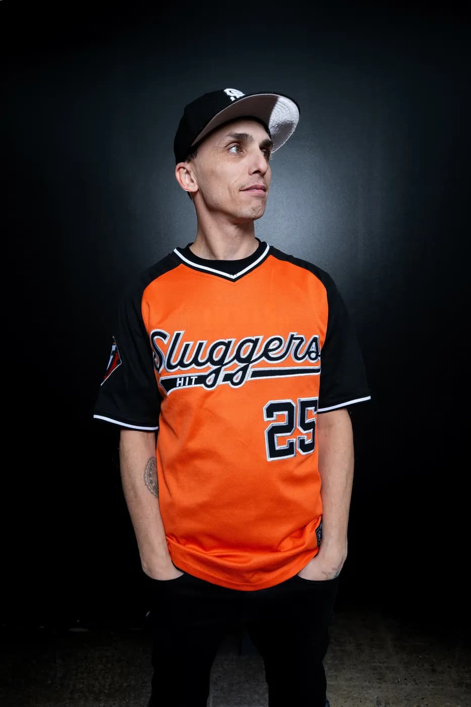 Bay Jersey in Orange / Black