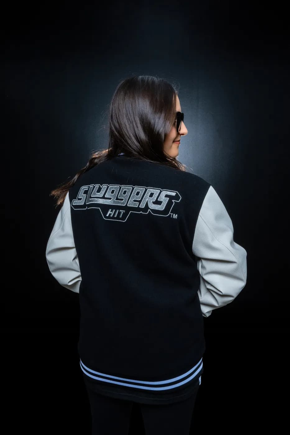 Legacy Varsity Jacket in Black / Bone